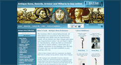 Desktop Screenshot of antiquearms.co.uk