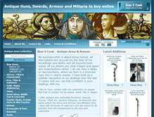 Tablet Screenshot of antiquearms.co.uk