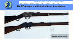 Desktop Screenshot of antiquearms.org.nz