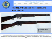 Tablet Screenshot of antiquearms.org.nz